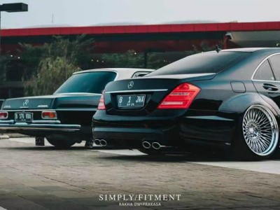 Revitalizing Elegance: The Mercedes-Benz W108 Transformed with Bag Riders